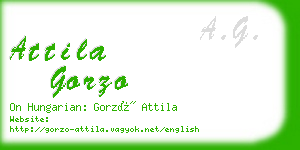 attila gorzo business card